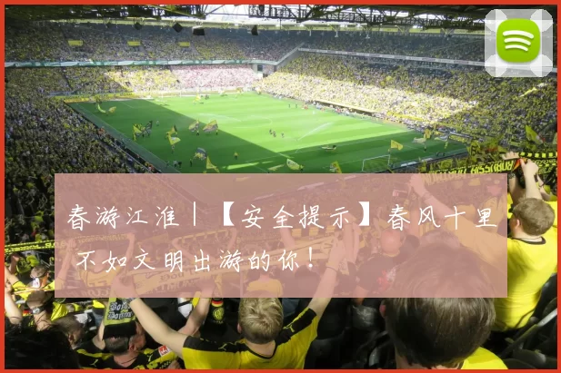 春游江淮｜【安全提示】春风十里 不如文明出游的你！